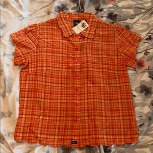Cruel girl plaid country button down farm top